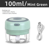 Electric Kitchen Food Chopper Mini Garlic Masher crusher USB Portable Meat Grinder Vegetable Chopper - Culinarywellbeing