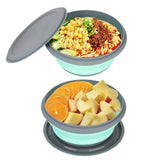 Silicone Tableware with Lid Portable Foldable Bowl Set of 3 - Culinarywellbeing