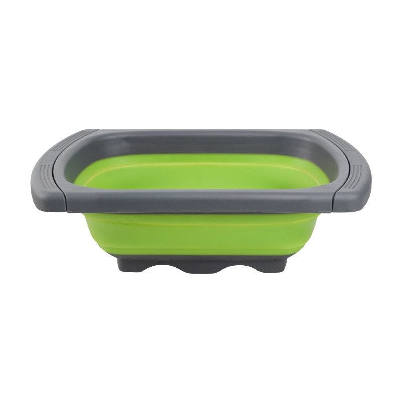 TheWellBeing™Collapsible Colander with Extendable Handles Colander Strainer Over The Sink Vegetable Fruit Colanders Strainers - Culinarywellbeing