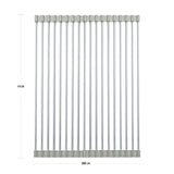 Foldable Stainless Steel Dish Drainer Roll Up Dish Drying Rack Shelf KãMULTI-PURPOSEã: Our dish rack over the sink can not only be used as a dish drying mat to air-dry washed plates, dishes, bowls, bottles, cups, etc, but also as aTheWellBeing1Sink Holder Bowl Tableware Plate StorageCulinaryWellBeing