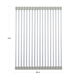 Foldable Stainless Steel Dish Drainer Roll Up Dish Drying Rack Shelf KãMULTI-PURPOSEã: Our dish rack over the sink can not only be used as a dish drying mat to air-dry washed plates, dishes, bowls, bottles, cups, etc, but also as aTheWellBeing1Sink Holder Bowl Tableware Plate StorageCulinaryWellBeing