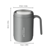 Creative PP Liner Drinking Cup Portable Office Large Capacity Covered Milk Coffee Cup Gift - Culinarywellbeing