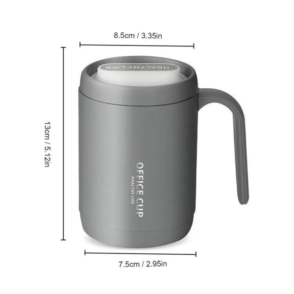 Creative PP Liner Drinking Cup Portable Office Large Capacity Covered Milk Coffee Cup Gift - Culinarywellbeing