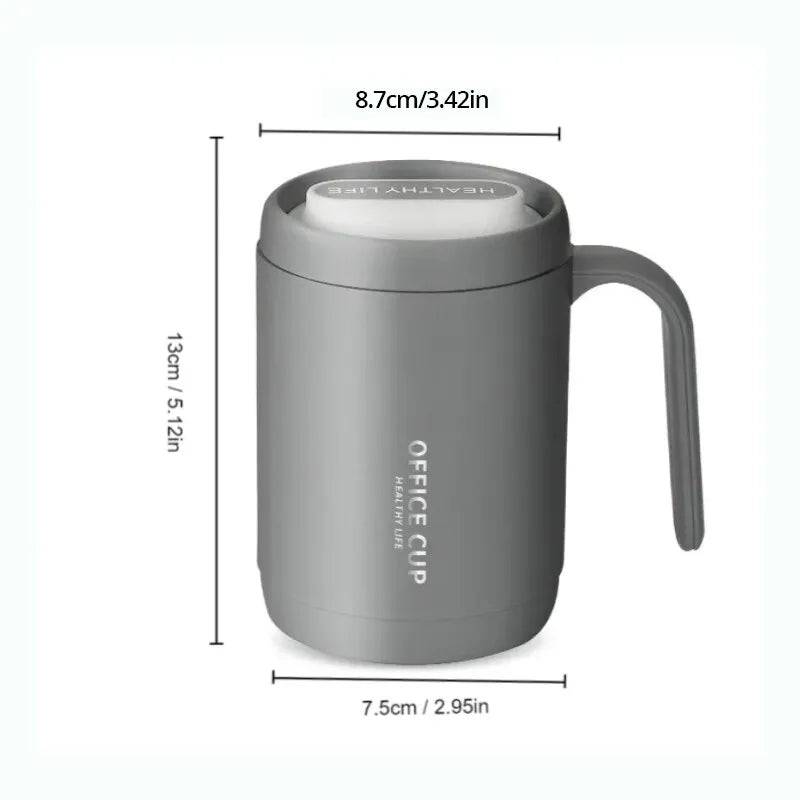 Creative PP Liner Drinking Cup Portable Office Large Capacity Covered Milk Coffee Cup Gift - Culinarywellbeing