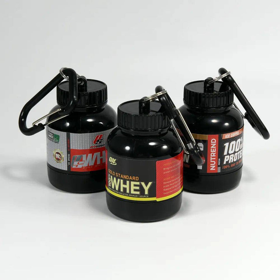 Portable Protein Powder Bottle With Whey Keychain Health Funnel Medicine Box Small Water Cup Outdoor camping Container - Culinarywellbeing