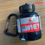 Portable Protein Powder Bottle With Whey Keychain Health Funnel Medicine Box Small Water Cup Outdoor camping Container - Culinarywellbeing
