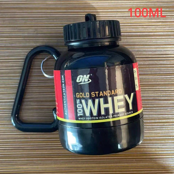 Portable Protein Powder Bottle With Whey Keychain Health Funnel Medicine Box Small Water Cup Outdoor camping Container - Culinarywellbeing