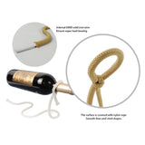 Suspended Rope Wine Bottle Holder - Culinarywellbeing