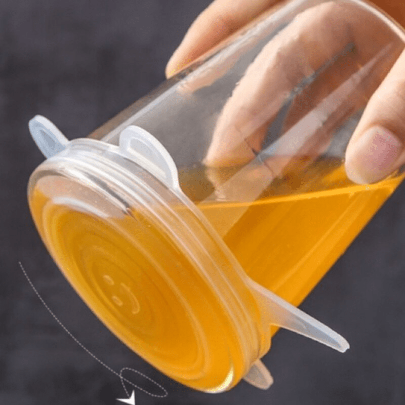 TheWellBeing™ 6 Lids Elastica Reusable Elastic Silicone Lid - Culinarywellbeing