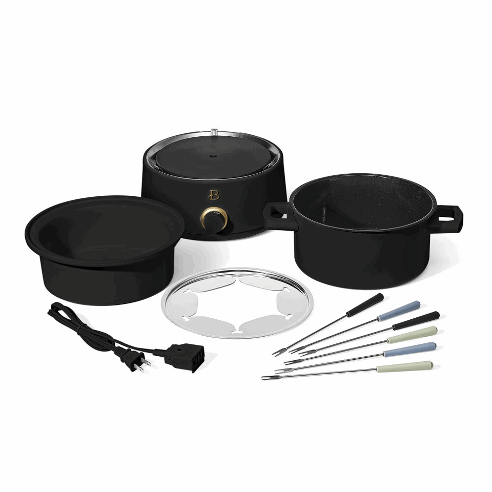 Electric Fondue Set with Bonus 2QT Ceramic Pot - Culinarywellbeing