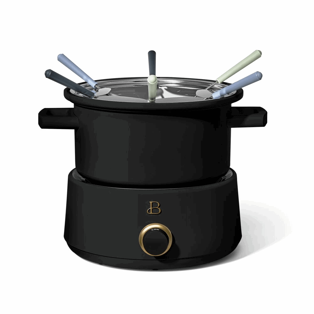 Electric Fondue Set with Bonus 2QT Ceramic Pot - Culinarywellbeing