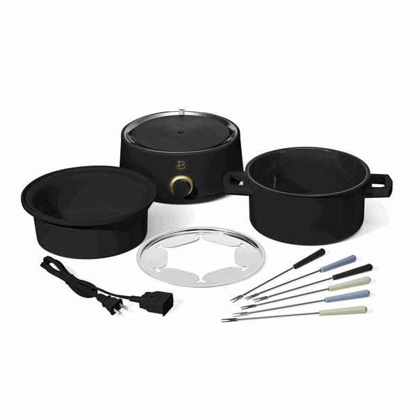 Electric Fondue Set with Bonus 2QT Ceramic Pot - Culinarywellbeing