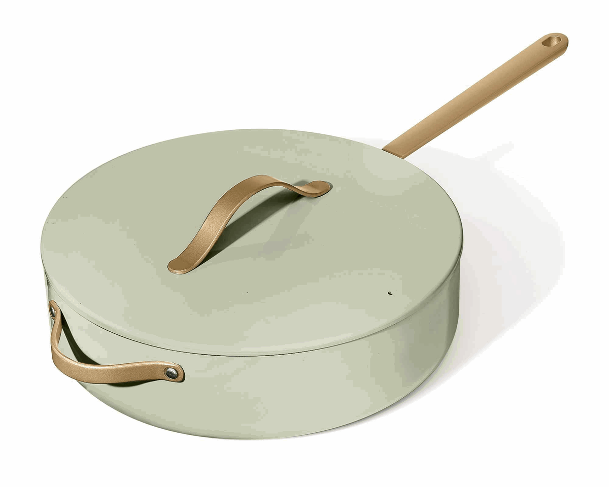 5.5 Quart Ceramic Non-Stick Sauté Pan - Culinarywellbeing