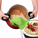 Universal Silicone Clip-on Pan Pot Strainer Anti-spill Pasta Pot Strainer Food Grade Rice Fruit Colander Strainer - Culinarywellbeing
