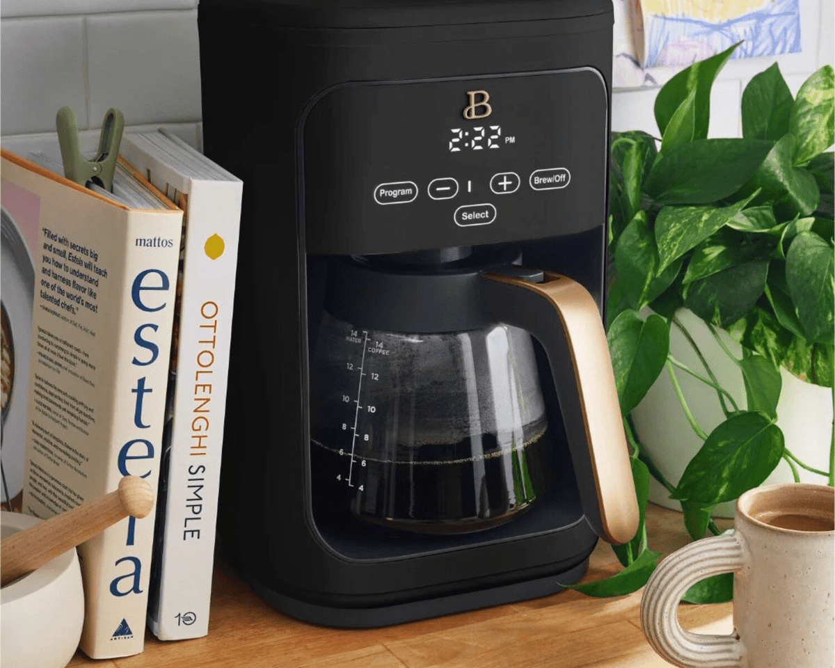 Programmable Touchscreen Coffee Maker, Black Sesame - Culinarywellbeing