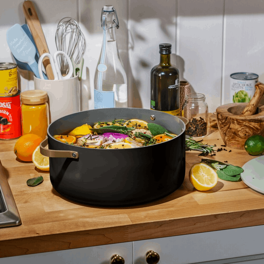 8QT Stock Pot, Black Sesame - Culinarywellbeing