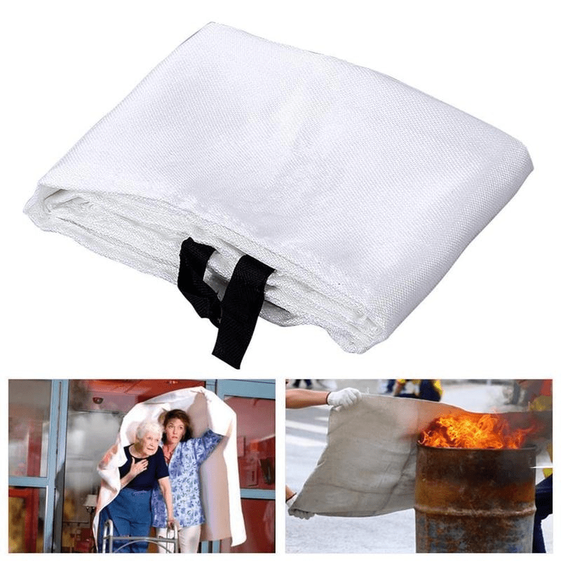 TheWellBeing Safety Fire Blanket Fiberglass Emergency Survival Fire Shelter Extinguisher Flame Retardant Protection For Kitchen - Culinarywellbeing