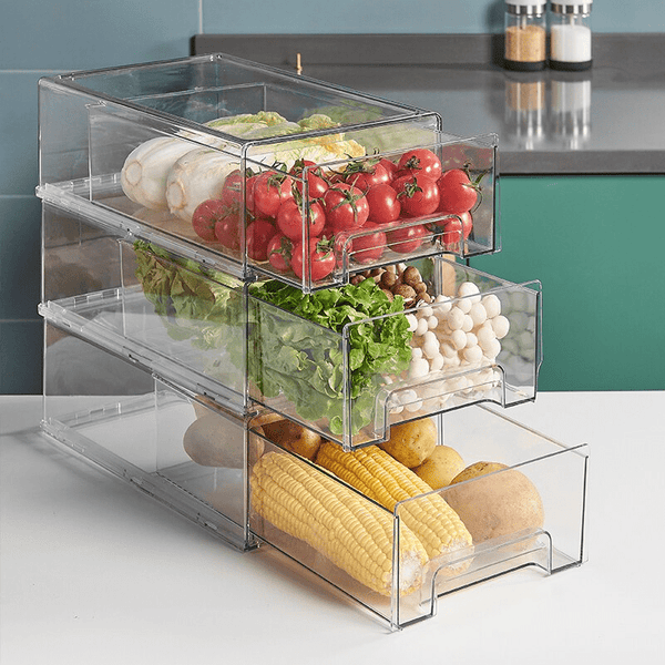 Refrigerator storage box drawer type kitchen fresh-keeping box food-grade egg box vegetable special arrangement storage box - Culinarywellbeing