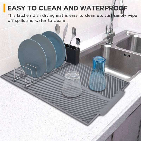 Foldable Insulated Soft Rubber Dishes Protector Sink Mat Table Kitchen Home Anti Slip - Culinarywellbeing