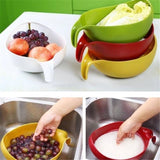 Rice Washer Quinoa Strainer Cleaning Veggie Fruit Kitchen Tools with Handle Newest - Culinarywellbeing