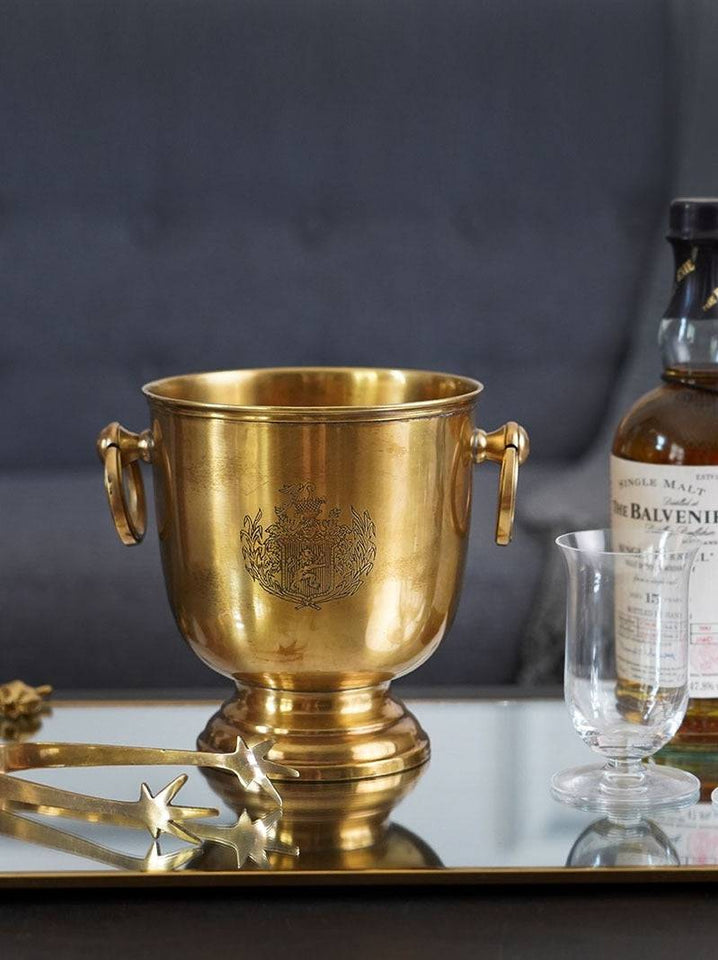 TheWellBeing™Brass Thickened Wine Champagne Ice Bucket Luxury Vintage Made in TOKYOTheWellBeing1TheWellBeing™Brass Thickened Wine Champagne Ice Bucket Luxury Vintage Bar Restaurant Iced Wine Set Flower WareCulinaryWellBeing