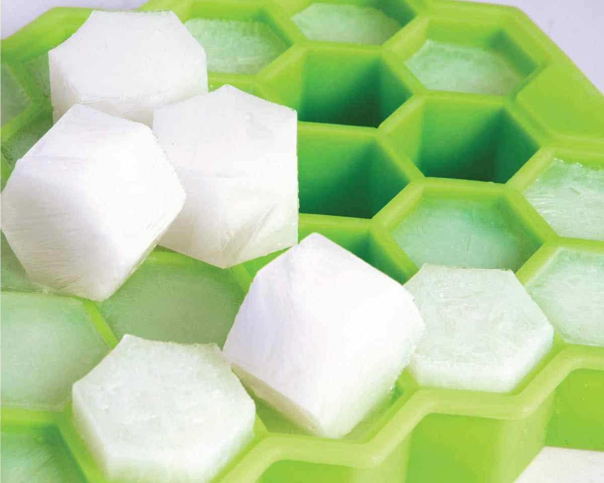 Ice Cube Maker Reusable Trays Silicone with Removable Lids - Culinarywellbeing