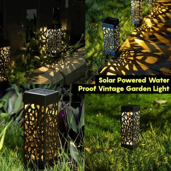Solar Garden Light - Waterproof Vintage Solar-Powered Outdoor Lighting