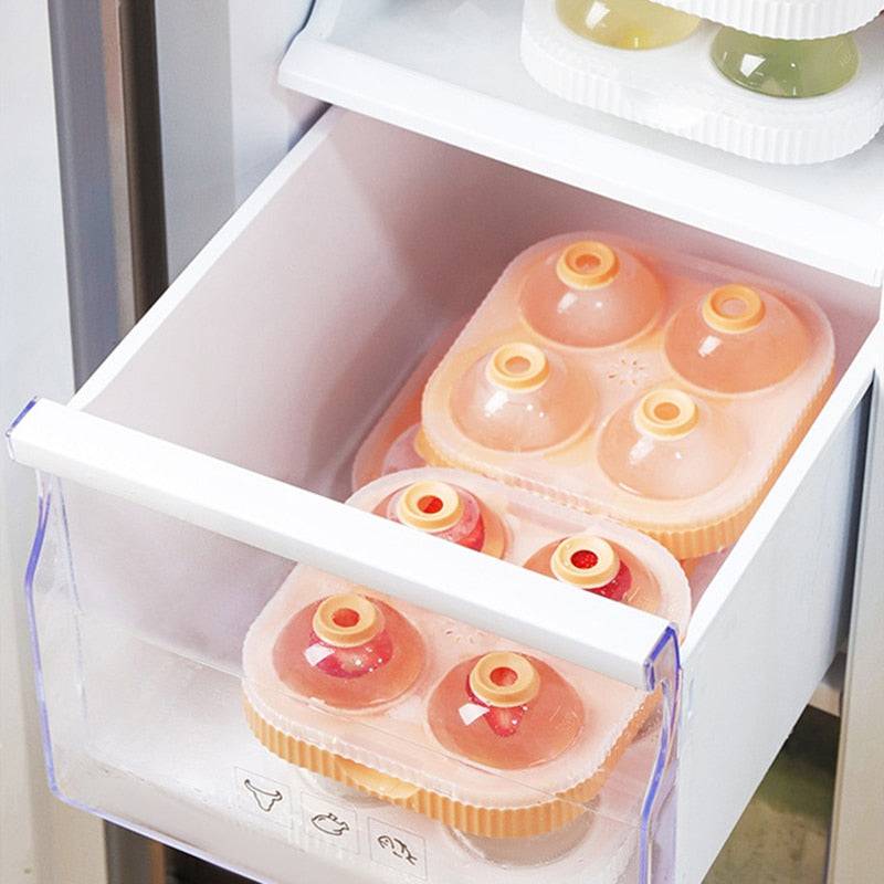 Silicone Ice Ball Maker Large 6.5cm 3D Big Round Sphere High Balls Ice Shape Cube Mold Tray for Whiskey Cocktail Bar Tools - Culinarywellbeing