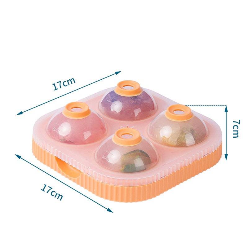 Silicone Ice Ball Maker Large 6.5cm 3D Big Round Sphere High Balls Ice Shape Cube Mold Tray for Whiskey Cocktail Bar Tools - Culinarywellbeing