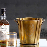 European-Style Hand-Carved Brass Red Wine Champagne Ice Bucket - Culinarywellbeing