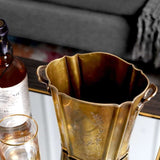 European-Style Hand-Carved Brass Red Wine Champagne Ice Bucket - Culinarywellbeing