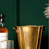 European-Style Hand-Carved Brass Red Wine Champagne Ice Bucket - Culinarywellbeing