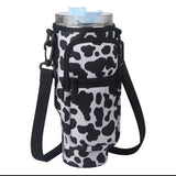 Water Bottle Holder with Strap & Pockets for Stanley Cup Accessories - 40oz Quencher Tumbler Carrier Bag - Culinarywellbeing