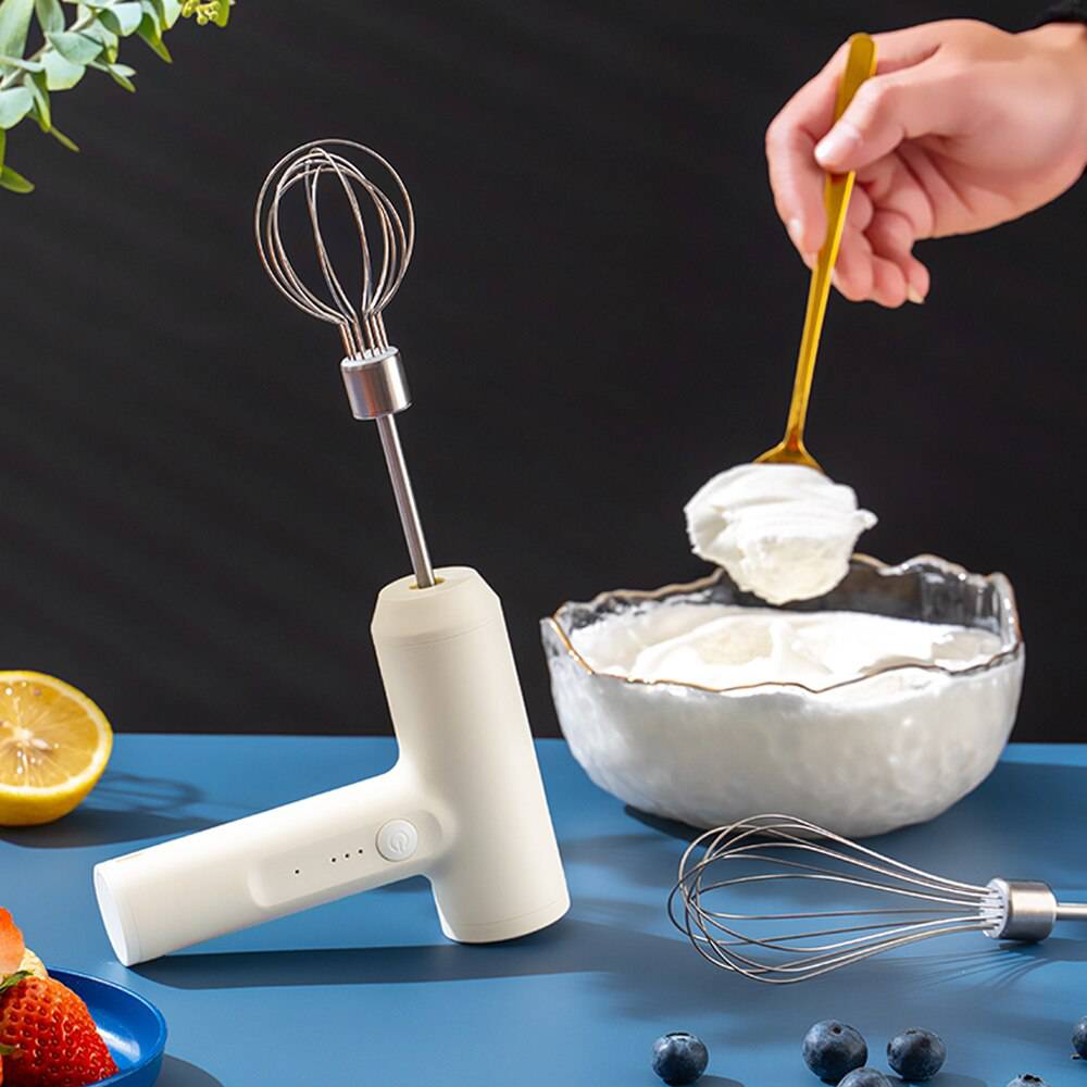 Wireless Electric Food Mixer Portable 3 Speeds Egg Beater Baking Dough Cake Cream Mixer Kitchen Tools - Culinarywellbeing