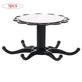 Rotatable kitchen organizer hook for compact cabinet storage, nail-free installation.