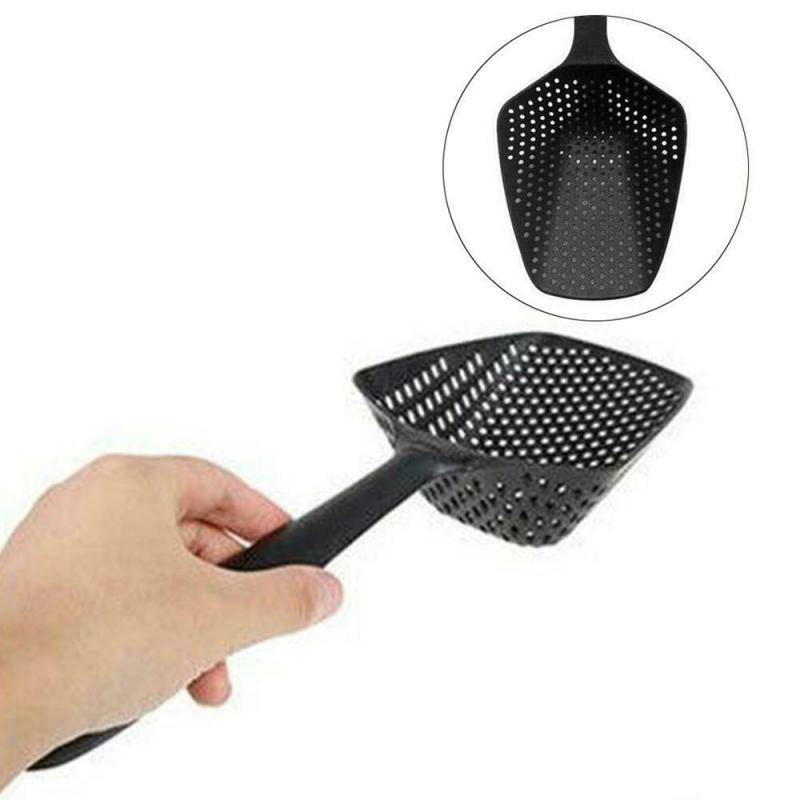 Spoon Filter Cooking Shovel Strainer Scoop Nylon Spoon Kitchen Accessories Nylon Strainer Scoop Colander Leaking Shovel Tool - Culinarywellbeing