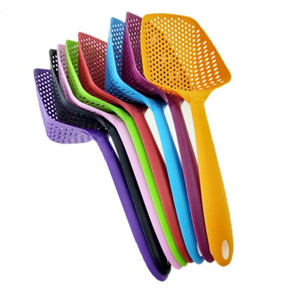 Spoon Filter Cooking Shovel Strainer Scoop Nylon Spoon Kitchen Accessories Nylon Strainer Scoop Colander Leaking Shovel Tool - Culinarywellbeing