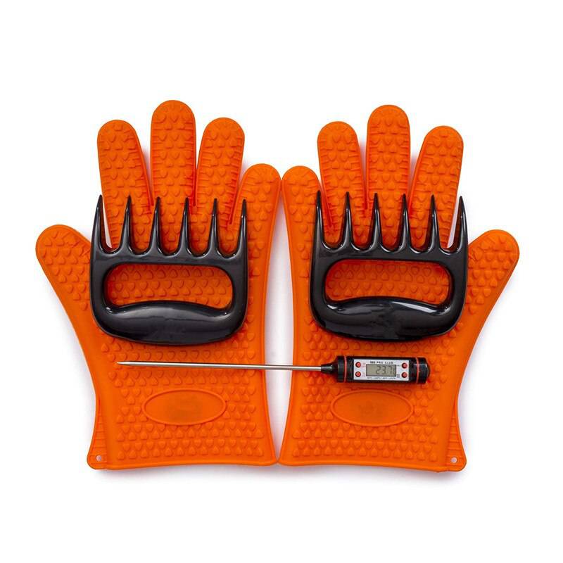 BBQ Cooking Gloves Meat Claws Cooking Thermometer BBQ Grilling - Culinarywellbeing