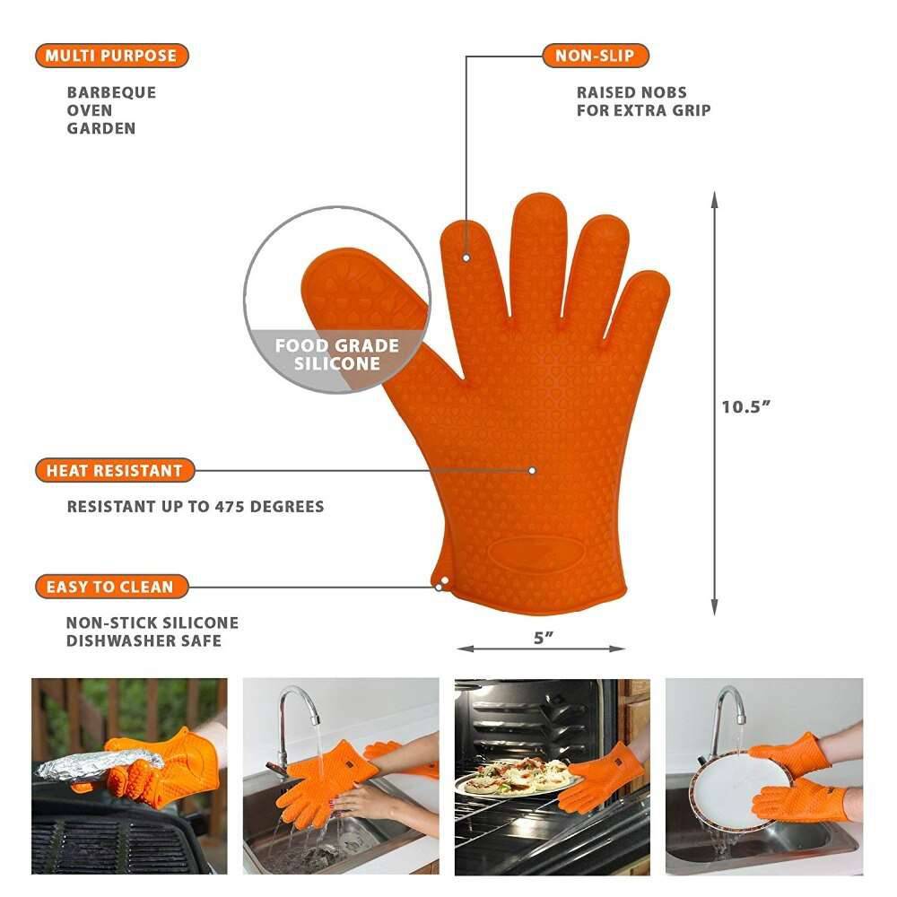 BBQ Cooking Gloves Meat Claws Cooking Thermometer BBQ Grilling - Culinarywellbeing