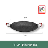 Grill Pan Korean Round Non-Stick Barbecue Plate Frying Pan - Culinarywellbeing
