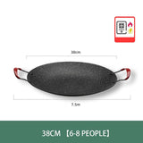 Grill Pan Korean Round Non-Stick Barbecue Plate Frying Pan - Culinarywellbeing