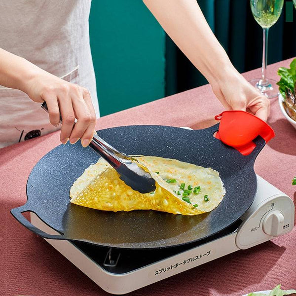 Grill Pan Korean Round Non-Stick Barbecue Plate Frying Pan - Culinarywellbeing