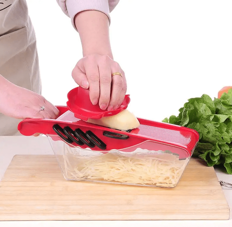 Vegetable Slicer - Multifunction Kitchen Slicer for Safe & Easy Cutting