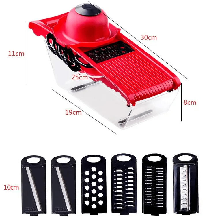 Vegetable Slicer - Multifunction Kitchen Slicer for Safe & Easy Cutting