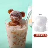 Silicone Ice Cube Mold Ice Cube Maker Cute Bear Mold Ice Cream Coffee Cold Drink DIY Ice Cream Tools Chocolate Maker Tool - Culinarywellbeing