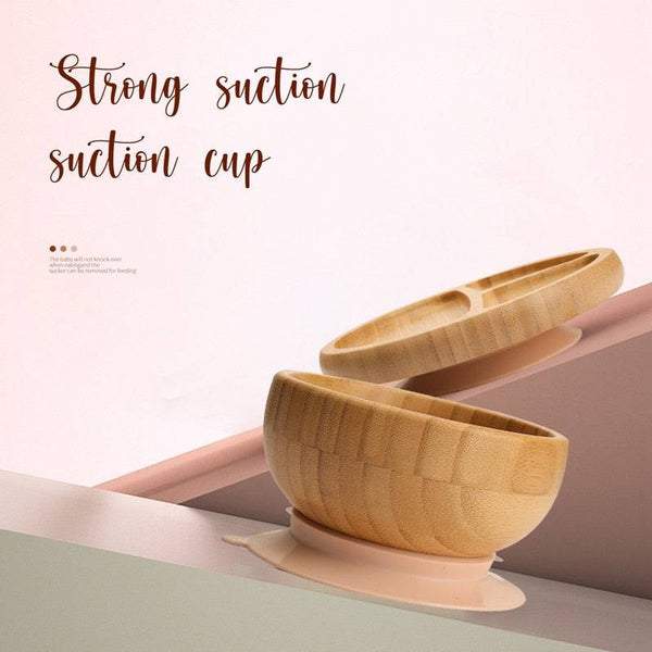 Silicone Baby Feeding Set Baby Feeding Supplies Kids Bamboo Dinnerware With Cup Children's Dishes Bowl Stuff Tableware Gift Set - Culinarywellbeing