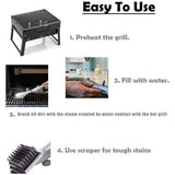 Barbecue Grill Outdoor Steam Cleaning Brushes BBQ Cleaner Suitable - Culinarywellbeing