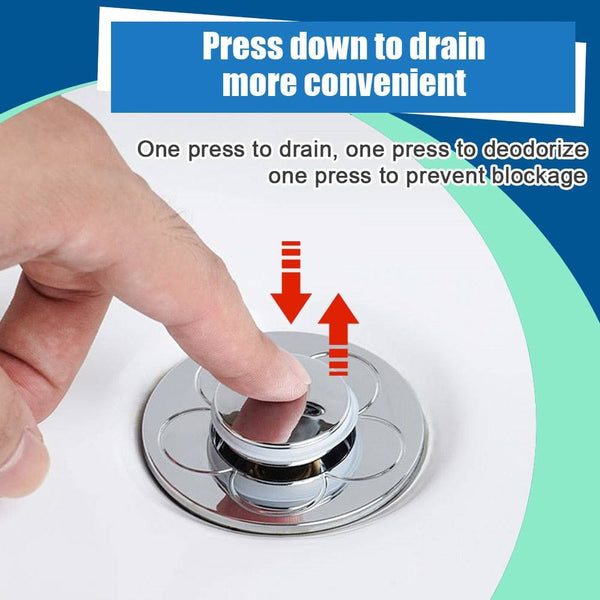 Pop-Up Basin Drain Stopper with Hair Catcher: Shower & Sink Strainer for Bathroom - Culinarywellbeing