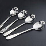 Spoon Stainless Steel coffee Scoop Skull shape Dessert Food Grade Ice Cream Candy Tea Spoon