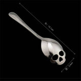 Stainless Steel coffee Scoop Skull shape Dessert Spoon Food Grade Ice Cream Candy Tea Spoon Tableware - Culinarywellbeing